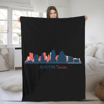 Discover Austin, Texas Fleece Blankets