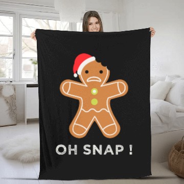 Discover Gingerbread - Oh Snap gingerbread Fleece Blankets