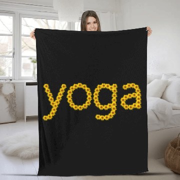 Discover Yoga Fleece Blankets