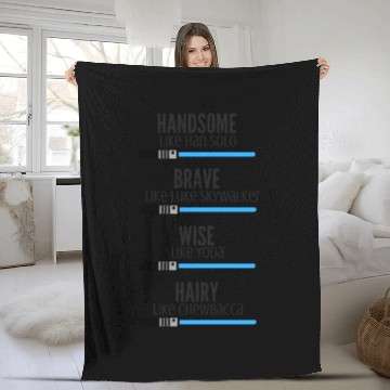 Discover Handsome like Han Solo Fleece Blankets