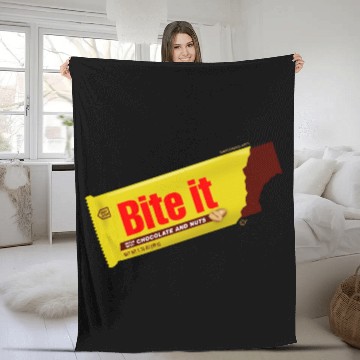 Discover Bite It (candy bar) Fleece Blankets