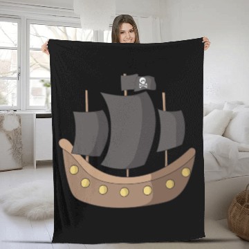 Discover pirate Fleece Blankets