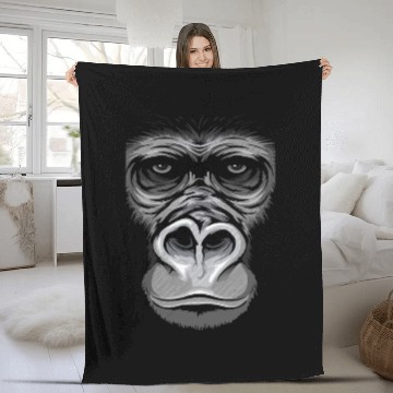 Discover Monkey face Fleece Blankets