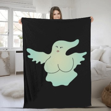 Discover Ghostbusters Logo Boob Fleece Blankets