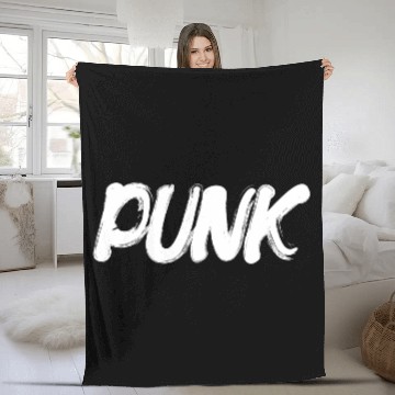 Discover punk rock Fleece Blankets