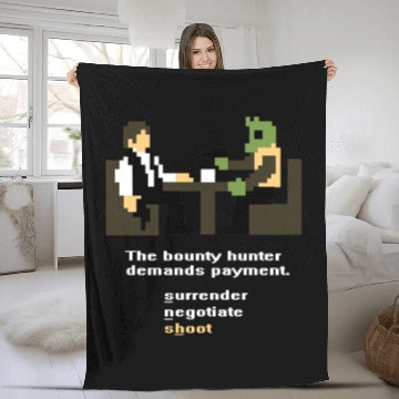 Discover Han and Greedo 8-Bit Fleece Blankets