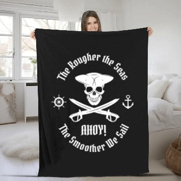 Discover Pirate Fleece Blankets