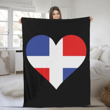 Discover A Heart For The Dominican Republic Fleece Blankets