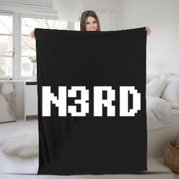 Discover 8 Bit Nerd Fleece Blankets