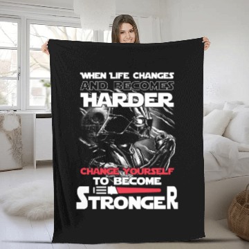 Discover Star wars - Change yourself to become stronger Fleece Blankets