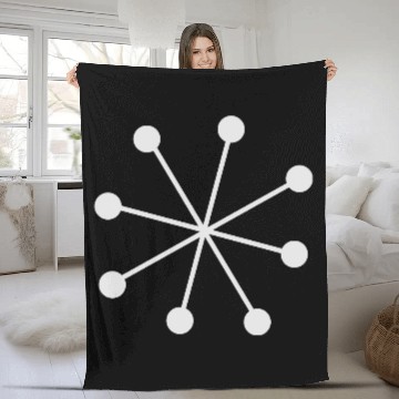 Discover snowflake 2 vectorstock 6438519 Fleece Blankets