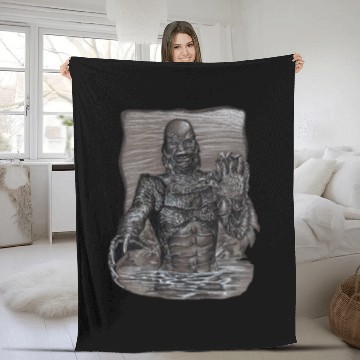 Discover Creature From The Black Lagoon Fleece Blankets