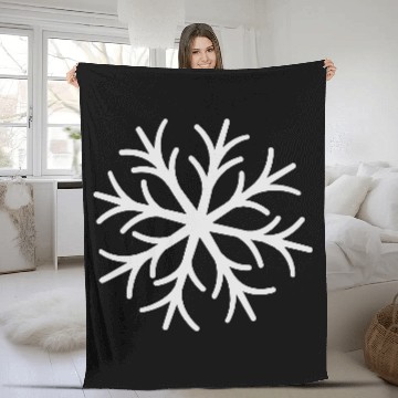 Discover Snowflake Fleece Blankets