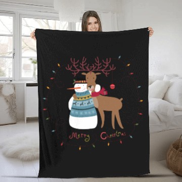 Discover Snowman Fleece Blankets