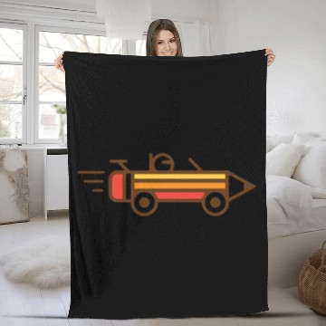 Discover Creative Race Fleece Blankets
