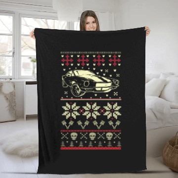 Discover Camaro - Ugly Christmas Sweater for Camaro lover Fleece Blankets