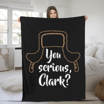 Discover You Serious, Clark? Funny Christmas Fleece Blankets