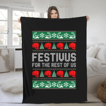 Discover Festivus For The Best of Us Fleece Blankets
