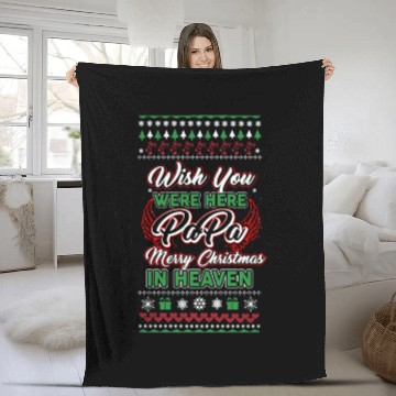 Discover Wish You Were Here Papa Fleece Blankets