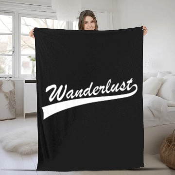 Discover Wanderlust - Mountain Fleece Blankets