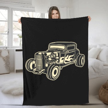 Discover Hot Rod Rebel Fleece Blankets