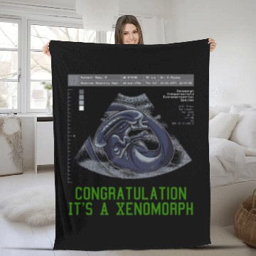 Discover Congratulations It s A Xenomorph Fleece Blankets