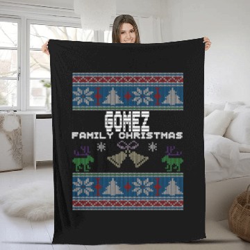 Discover Ugly Gomez Christmas Family Vacation Fleece Blankets
