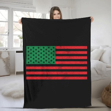 Discover African American Flag Fleece Blankets