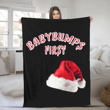 Discover Baby Bump My First Christmas Maternity Gift Idea Fleece Blankets