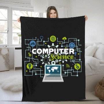 Discover Computer Science Fleece Blankets