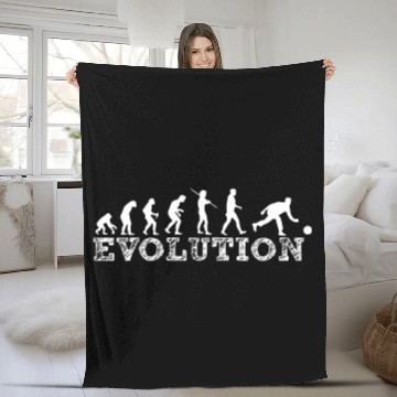 Discover evolution bowling Fleece Blankets