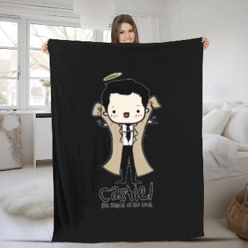 Discover Castiel Angel Of The Lord Fleece Blankets