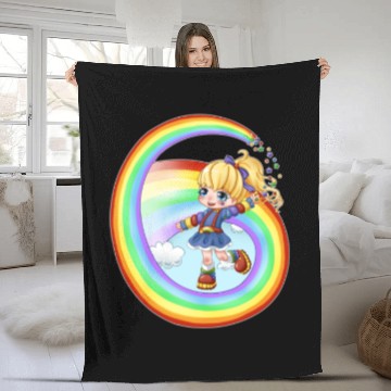 Discover rainbow brite Fleece Blankets