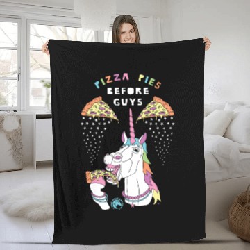 Discover Pizza Pies Before Guys Unicorn Outline Fleece Blankets