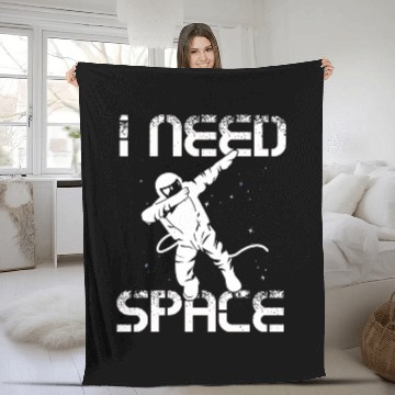 Discover I need space Astronuat dab Fleece Blankets