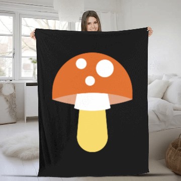 Discover Mushroom Fleece Blankets