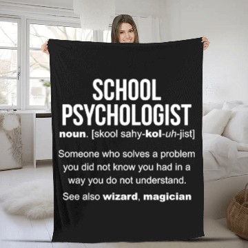 Discover School Psychologist Definition Fleece Blankets