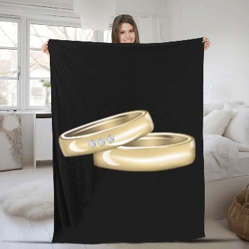 Discover Wedding rings 03 Fleece Blankets