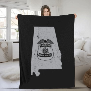 Discover Albm State Trooper Fleece Blankets Albm Highway Patrol Fleece Blankets