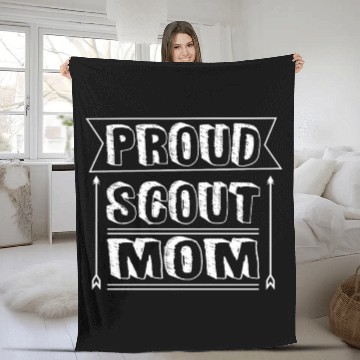 Discover Proud Scout Mom Cool Arrow - Scout Mom PrideShirt Fleece Blankets