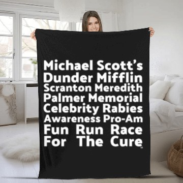 Discover Michael Scott's Fun Run Fleece Blankets