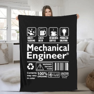 Discover Mechanic Engineer Fleece Blankets