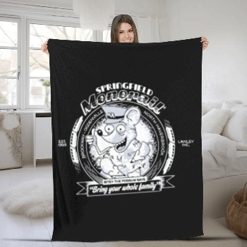 Discover Ride Springfield Monorail Fleece Blankets