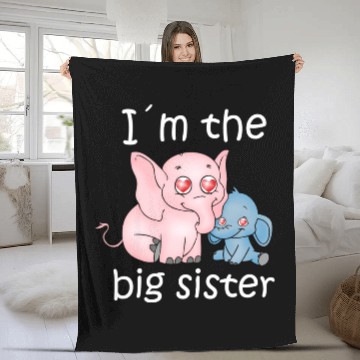 Discover I'm the Big Sister Fleece Blankets