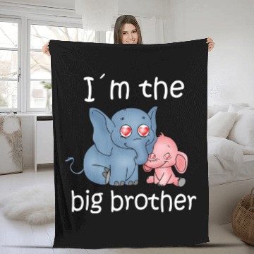 Discover I'm the Big Brother Fleece Blankets