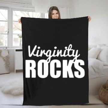 Discover Virginity rocks Fleece Blankets