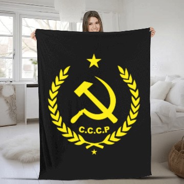 Discover CCCP Communist Flag Fleece Blankets