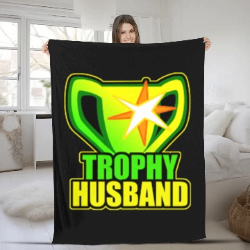 Discover Trophy husband Fleece Blankets