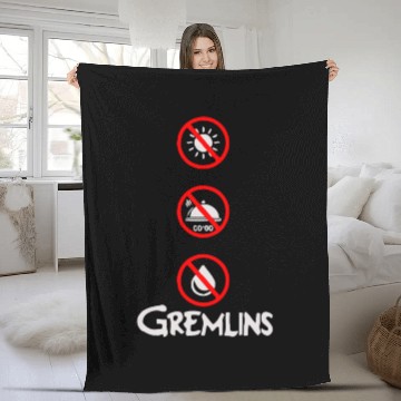 Discover Gremlins Funny Fleece Blankets
