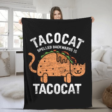 Discover tacocat gift love cuddle relax pet cute animal Fleece Blankets